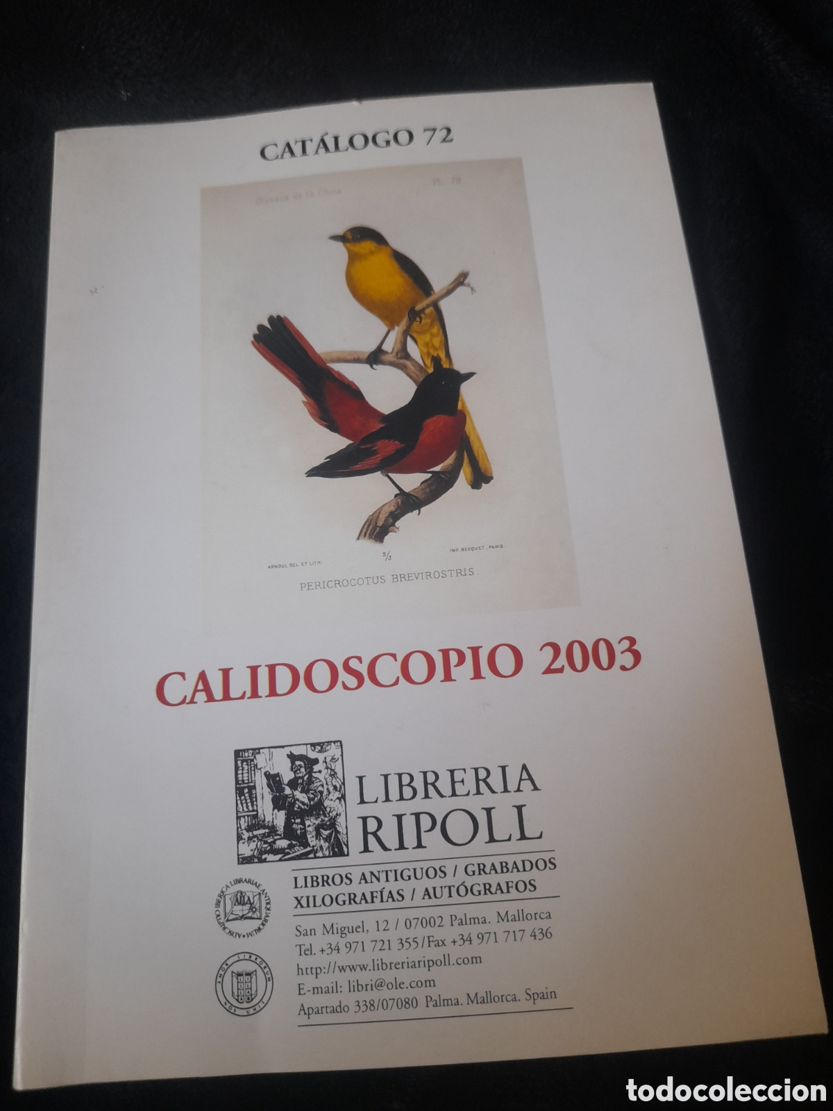 Cat&aacute;logos publicitarios: Cat&aacute;logo 72, Calidoscopio 2003, Librer&iacute;a Ripoll