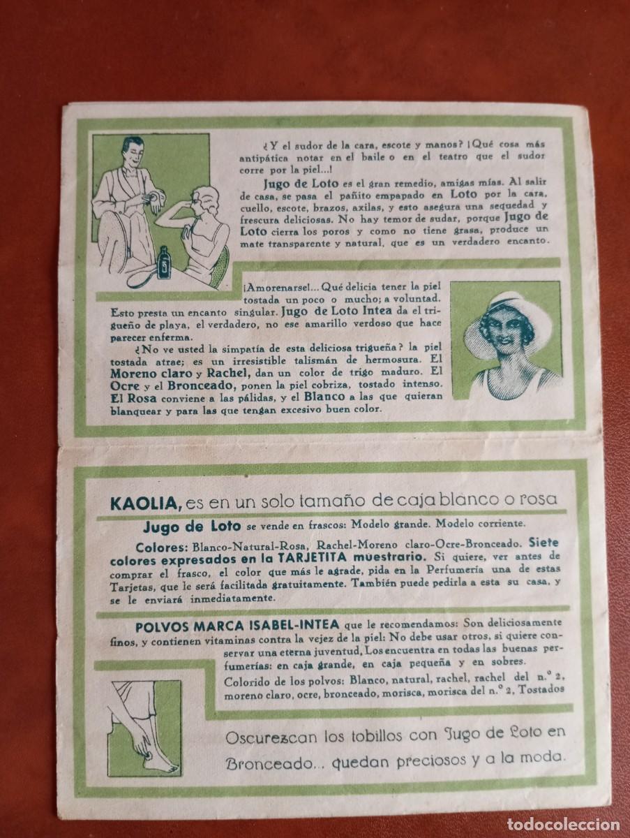 Catalogues publicitaires: ANTIGUA PUBLICiDAD DE POLVOS KAOLIA PARA CUIDADO CORPORAL