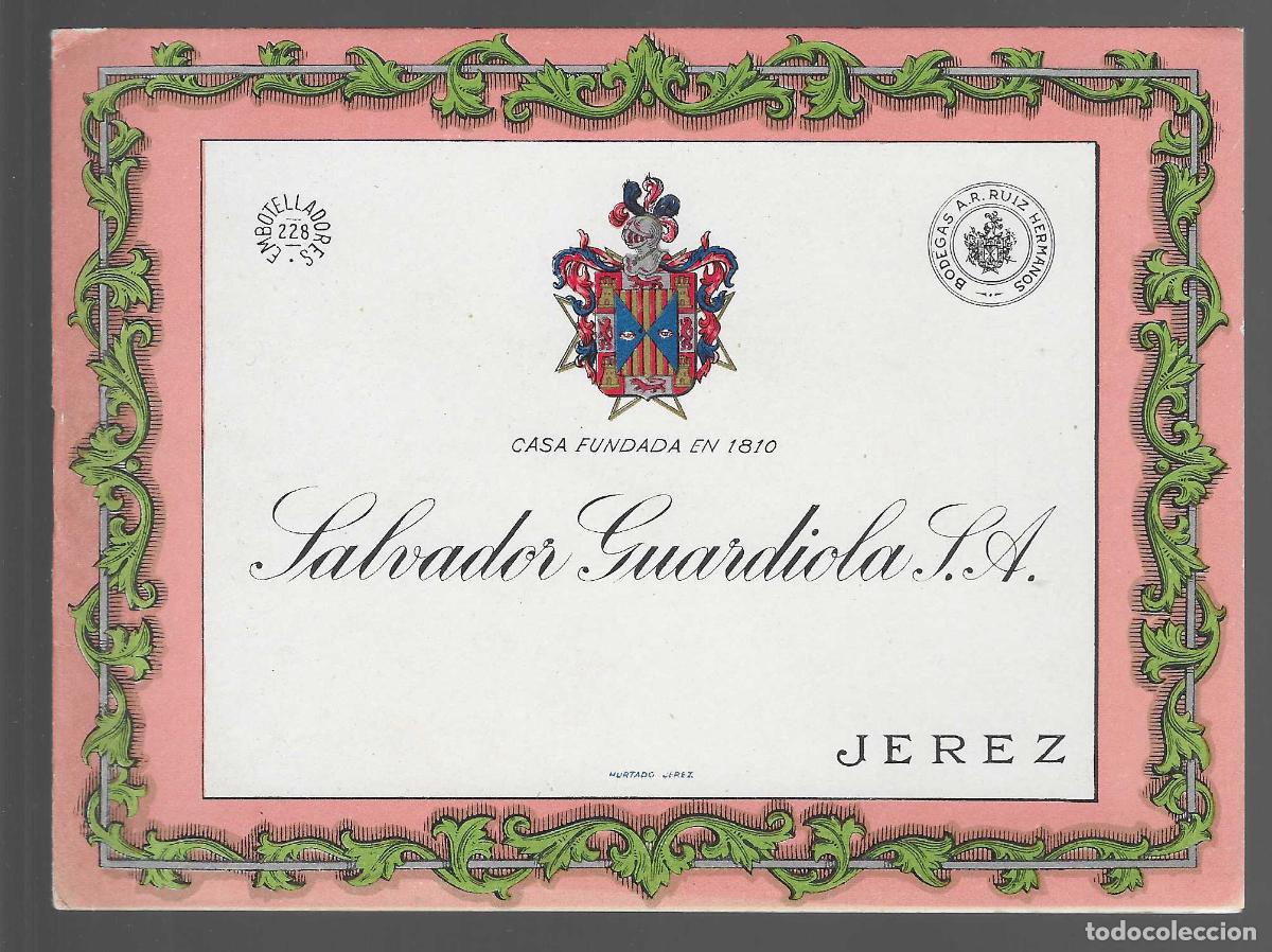 Advertising Catalogs: CATALOGOS DE PRECIOS EN PESETAS.- SALVADOR GUARDUIOLA, S.A. JEREZ- VER FOTOS
