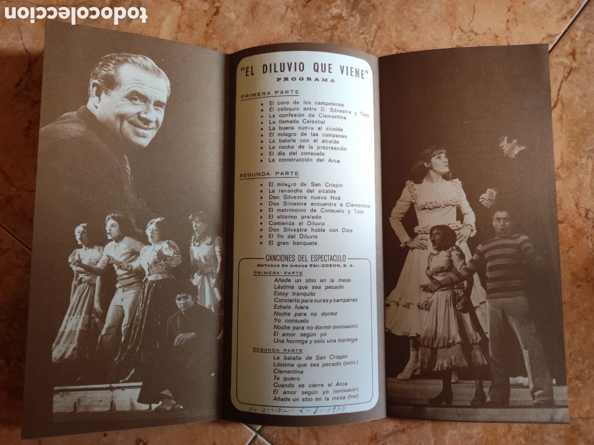 Cat&aacute;logos publicitarios: Programa de mano ,el diluvio que viene - Foto 3