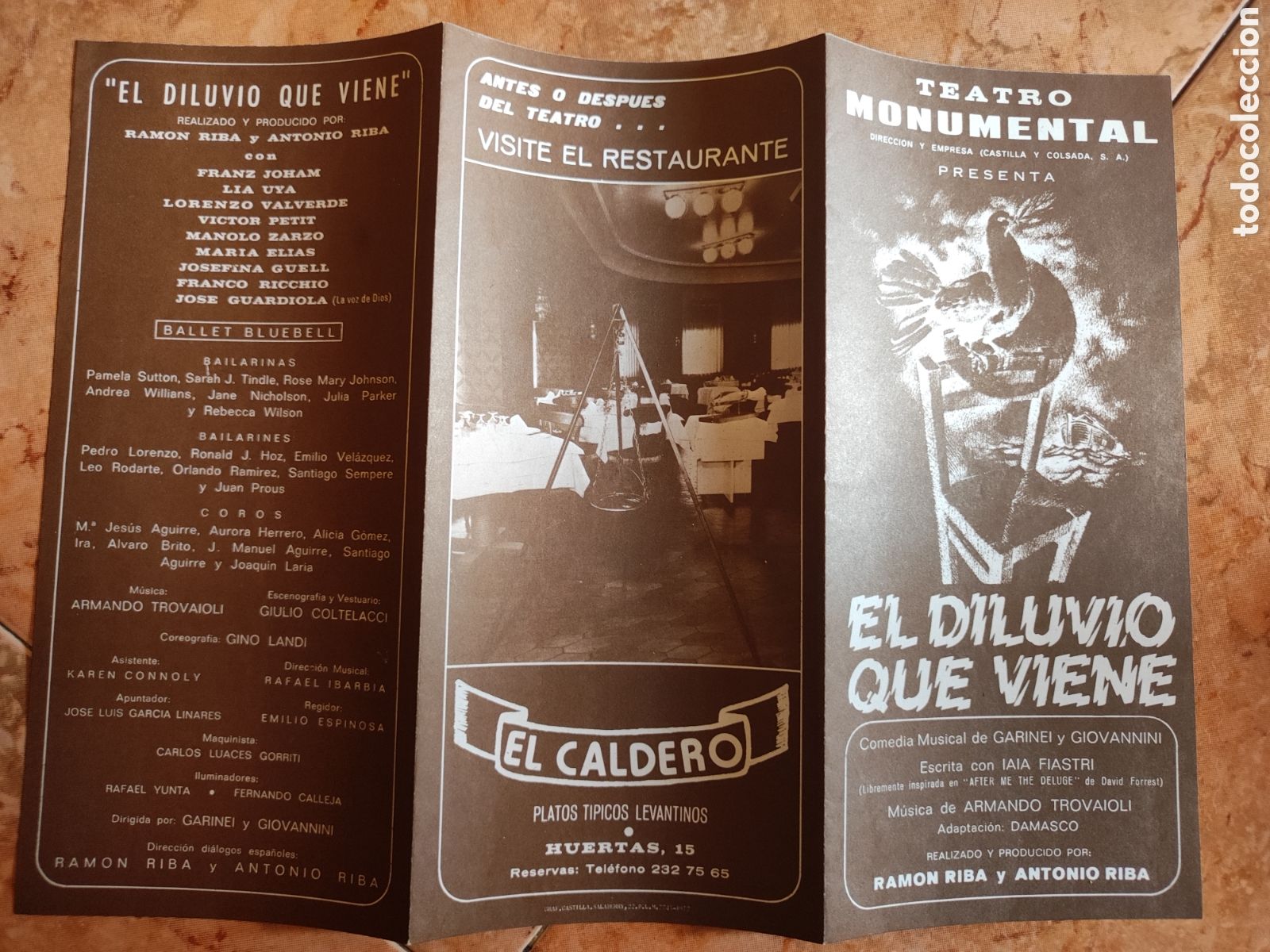 Cat&aacute;logos publicitarios: Programa de mano ,el diluvio que viene - Foto 4