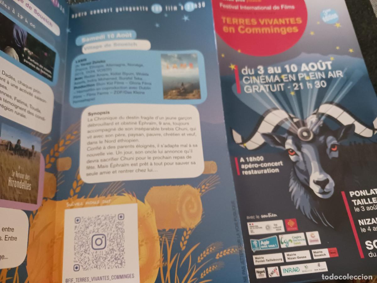 Cataloghi pubblicitari: quatriptico, festival de films en plen air, gratuit, , cartelera, 21 x 10 cm. aprox.