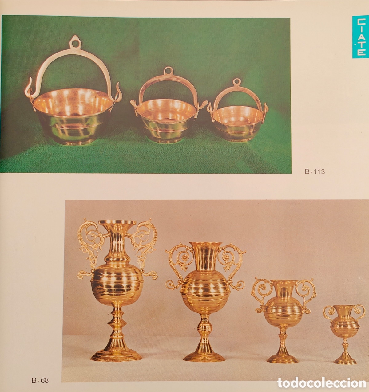 Cat&aacute;logos publicitarios: :::: K32 - CATALOGO CIATE - FUNDICION DE BRONCE - Foto 2