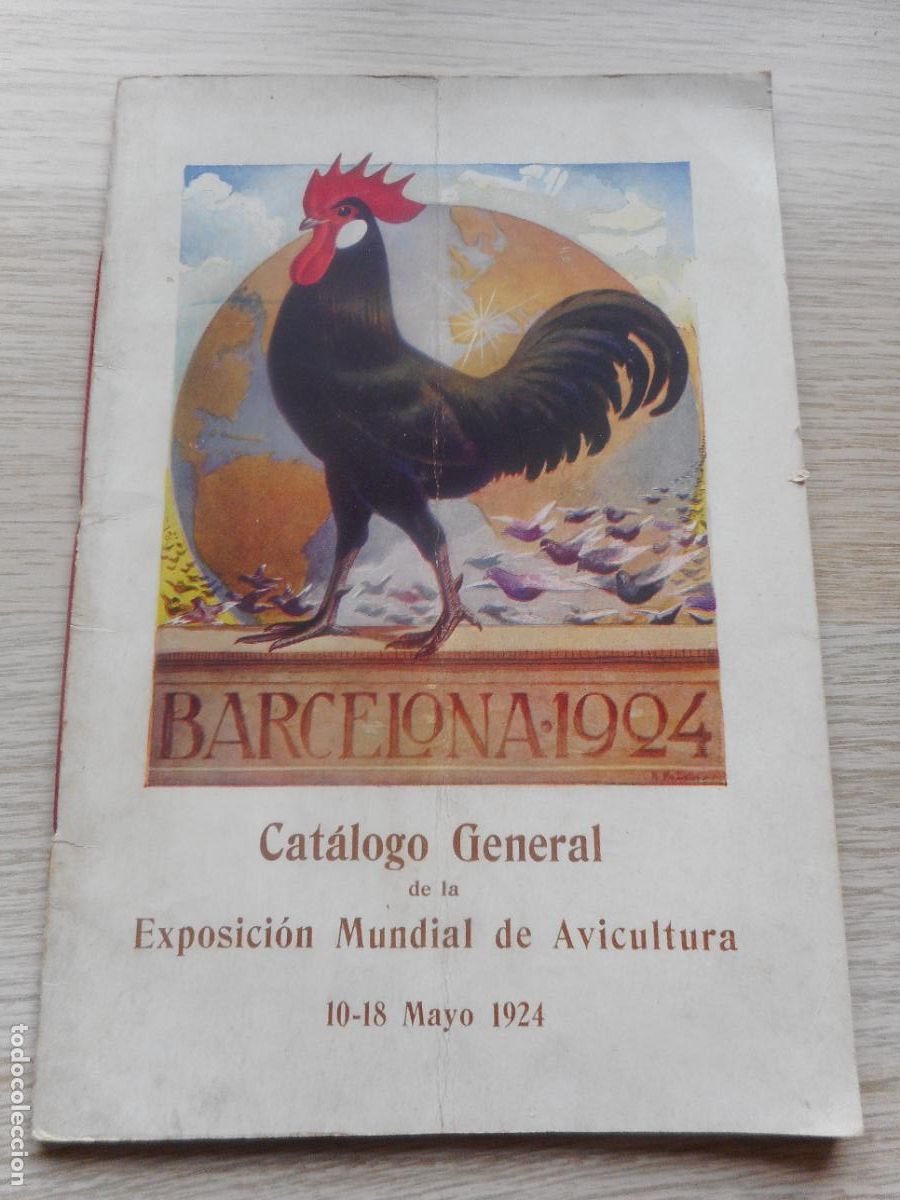 Cat&aacute;logos publicitarios: ANTIGUO CATALOGO GENERAL EXPOSICION MUNDIAL AVICULTURA. BARCELONA 1924