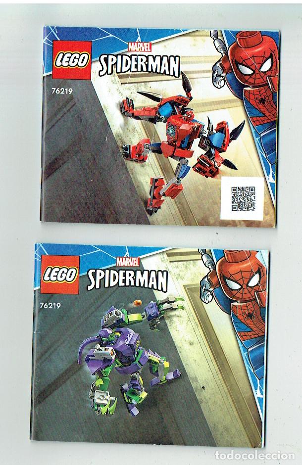 Cat&aacute;logos publicitarios: LEGO. MARVEL SPIDERMAN. LOTE 2 CAT&Aacute;LOGO /MANUAL. N&ordm; 76219. (PTA)
