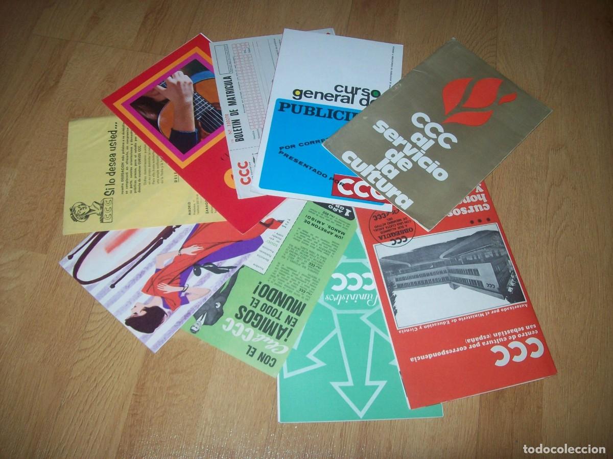 Cat&aacute;logos publicit&aacute;rios: PUBLICIDAD CCC. LOTE DIFERENTES CURSOS Y EMPRESA.