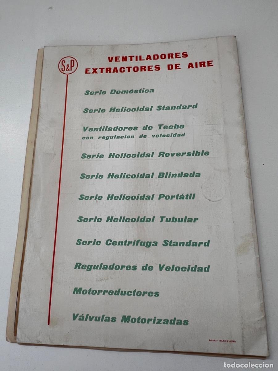 Cat&aacute;logos publicitarios: CATALOGO S&P VENTILADORES 1959 - Foto 4