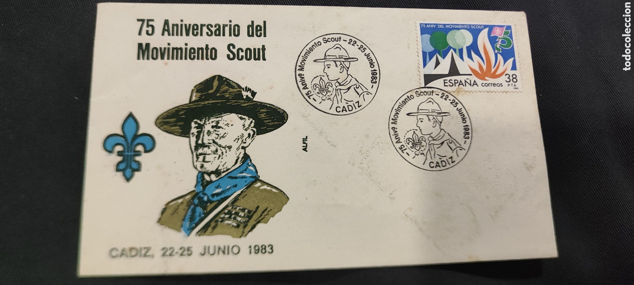 Advertising Catalogs: ANTIGUO SOBRE 75 ANIVERSARIO DEL MOVIMIENTO SCOUT