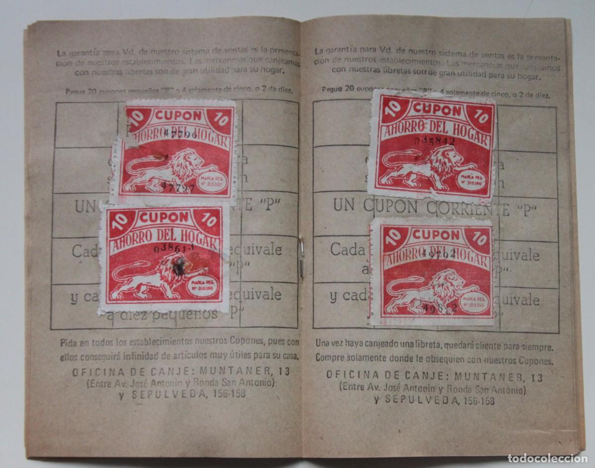 Cat&aacute;logos publicitarios: CUPON AHORRO DEL HOGAR: LIBRETA COMPLETA CON DIVERSOS TIPOS DE SELLOS - Foto 3