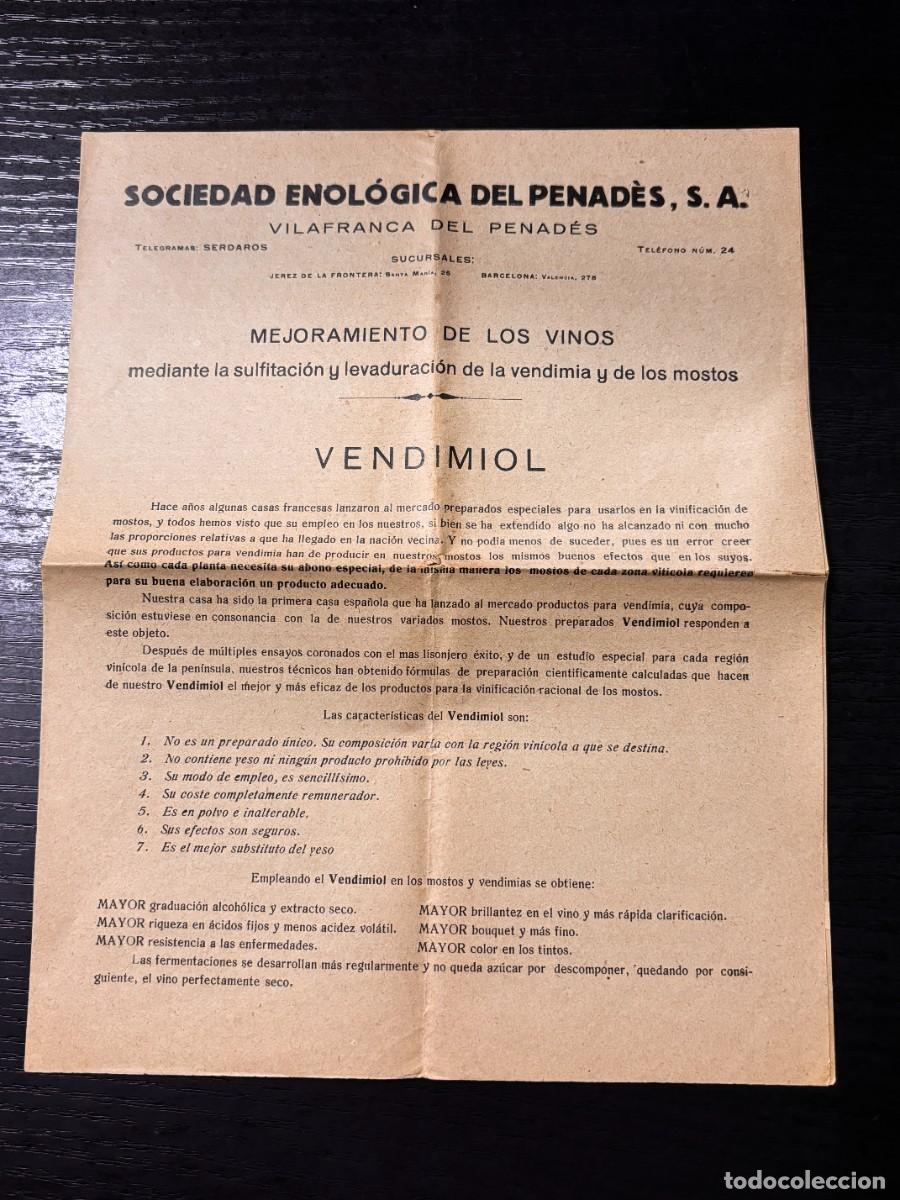 Cat&aacute;logos publicit&aacute;rios: CAT&Aacute;LOGO PUBLICITARIO Y LISTA DE PRECIOS. SOCIEDAD ENOL&Oacute;GICA DEL PENAD&Eacute;S, S.A.