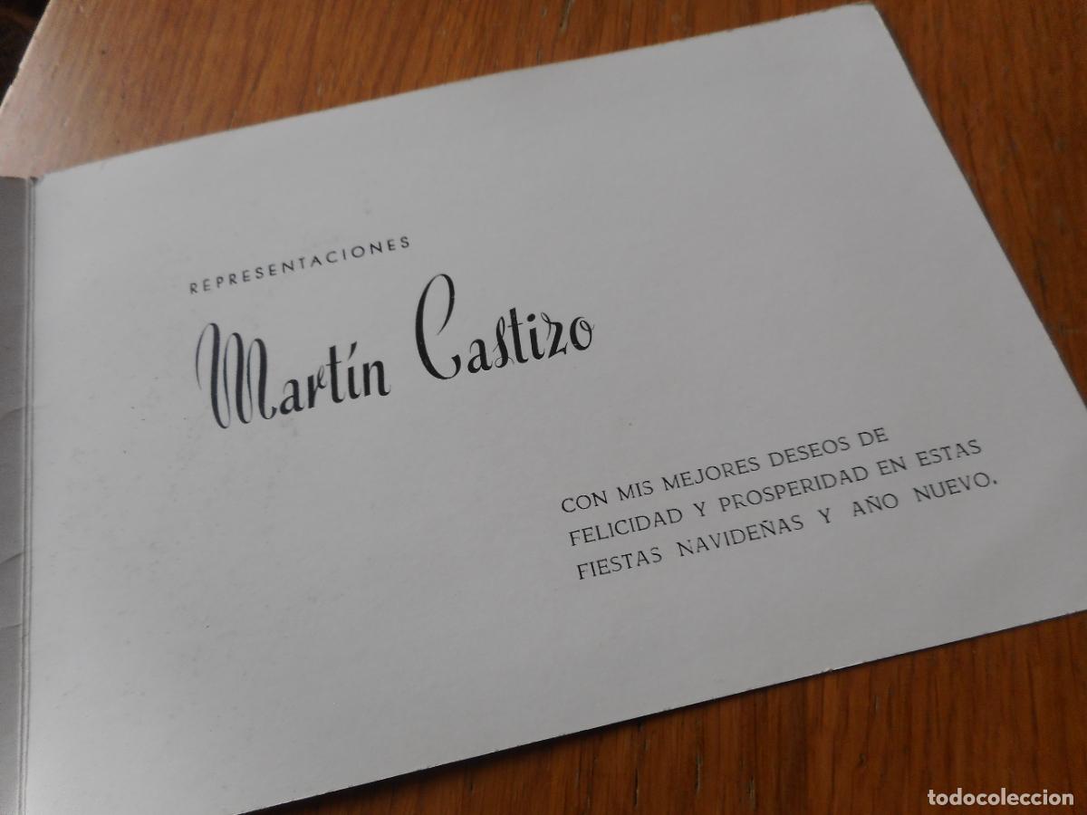 Catalogues publicitaires: ANTIGUA TARJETA FELICITACION REPRESENTACIONES MARTIN CASTIZO SEVILLA?