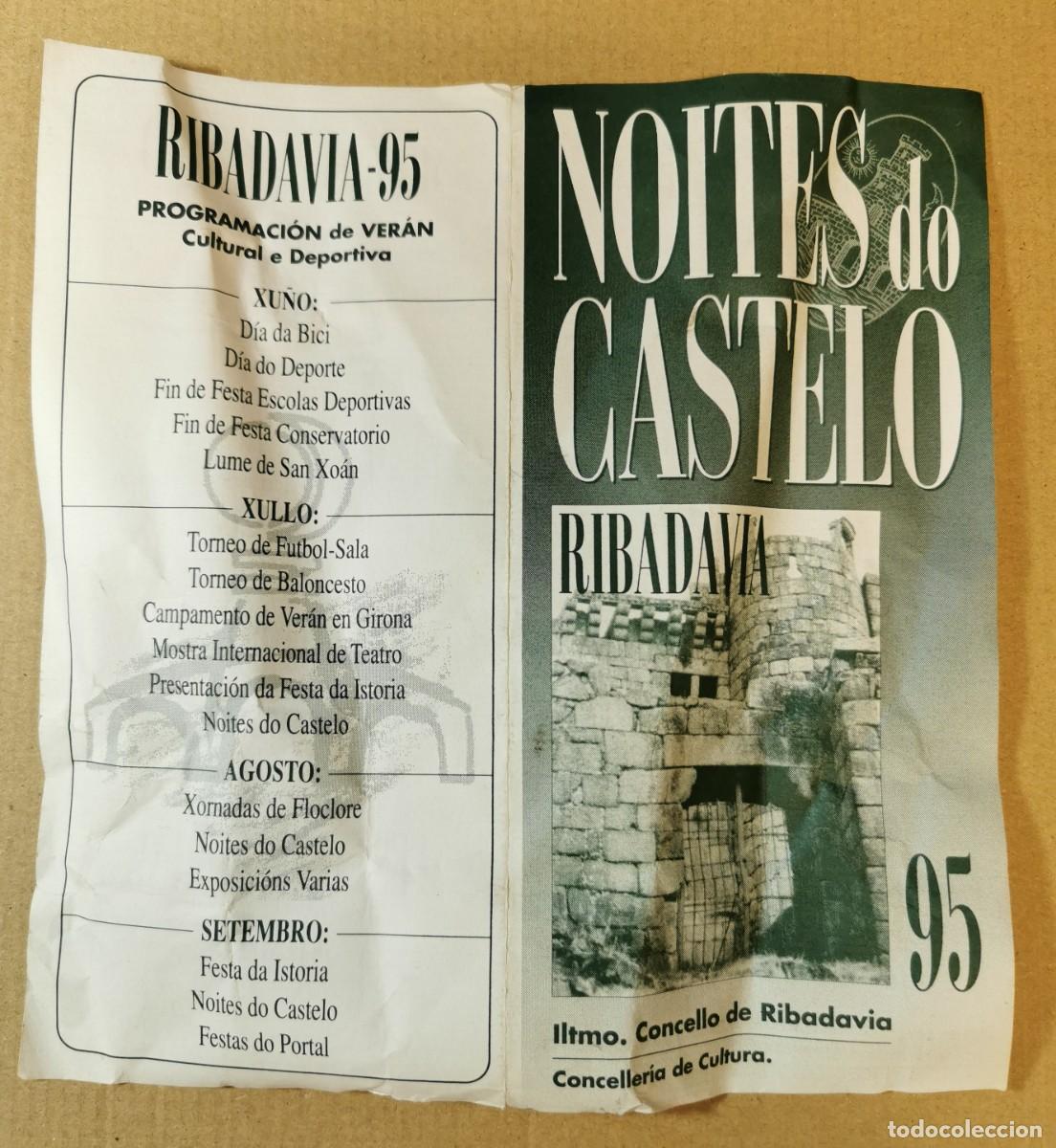 Catalogues publicitaires: CATALOGO. FOLLETO TURISTICO, TURISMO, D&Iacute;PTICO, NOITES DO CASTELO. CONCELLO DE RIBADAVIA 1995