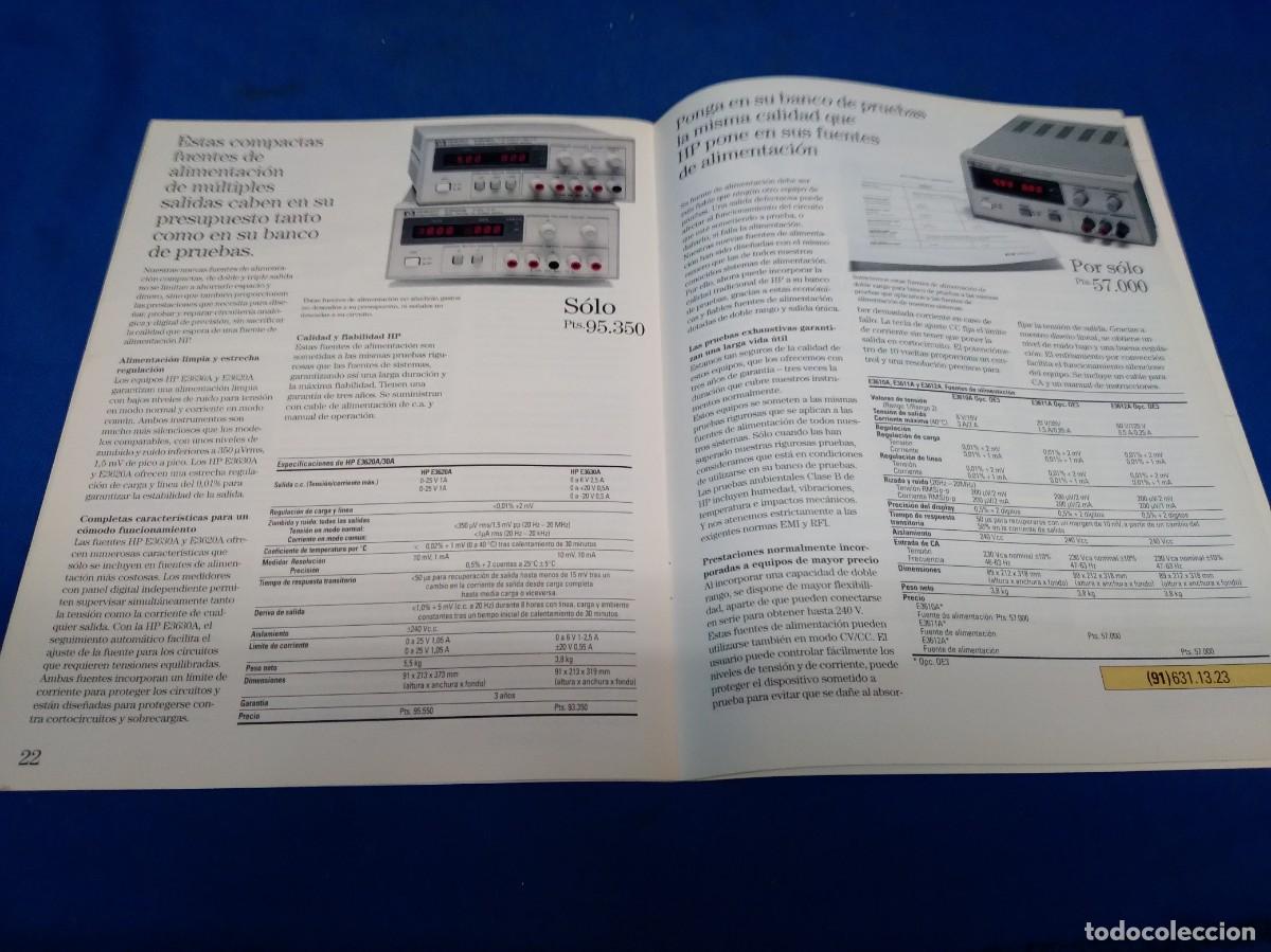 Cat&aacute;logos publicitarios: HEWLETT PACKARD HP - CAT&Aacute;LOGO INTRUMENTACI&Oacute;N BASICOS 1994 - Foto 5