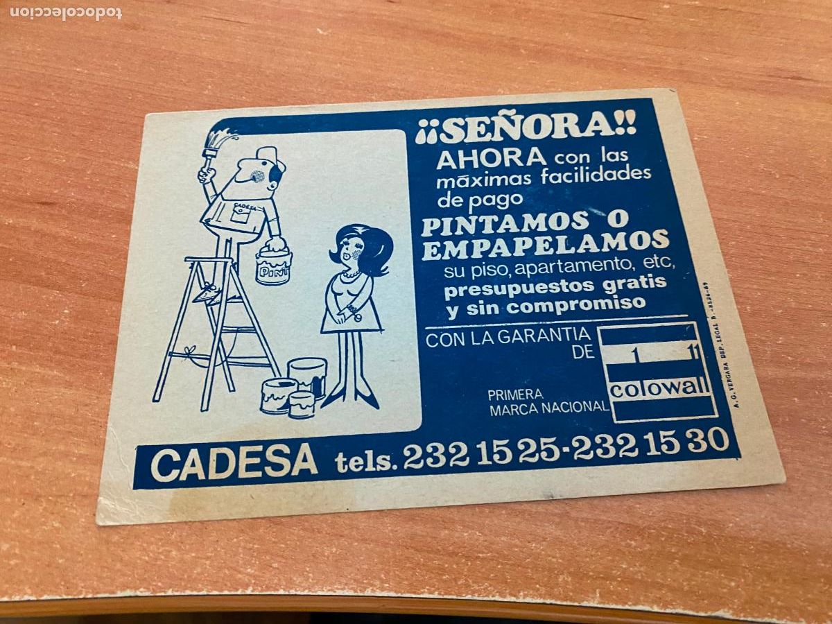Werbekataloge: PUBLICIDAD COLOWALL CADESA PINTAMOS O EMPAPELAMOS (COIB241)