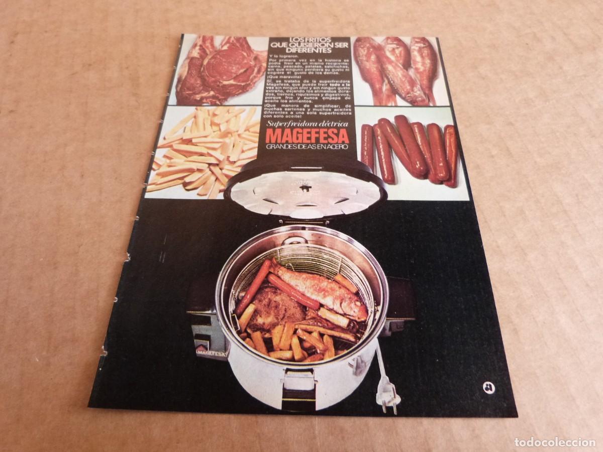 Werbekataloge: Anuncio superfreidora electrica Magefesa - Publicidad de los a&ntilde;os 70
