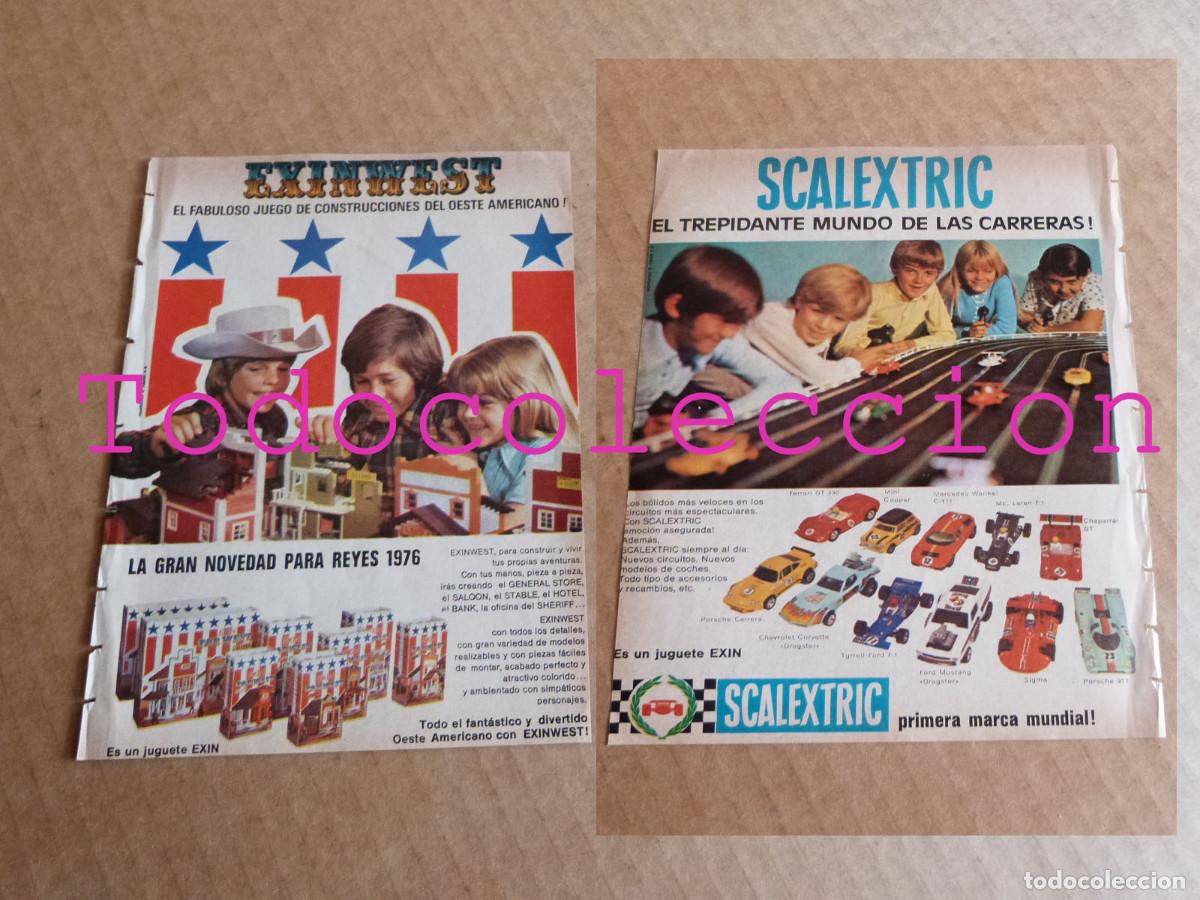 Cataloghi pubblicitari: Anuncio juguetes de construccion ExinWest Exin West o coches Scalextric - Publicidad de los a&ntilde;os 70