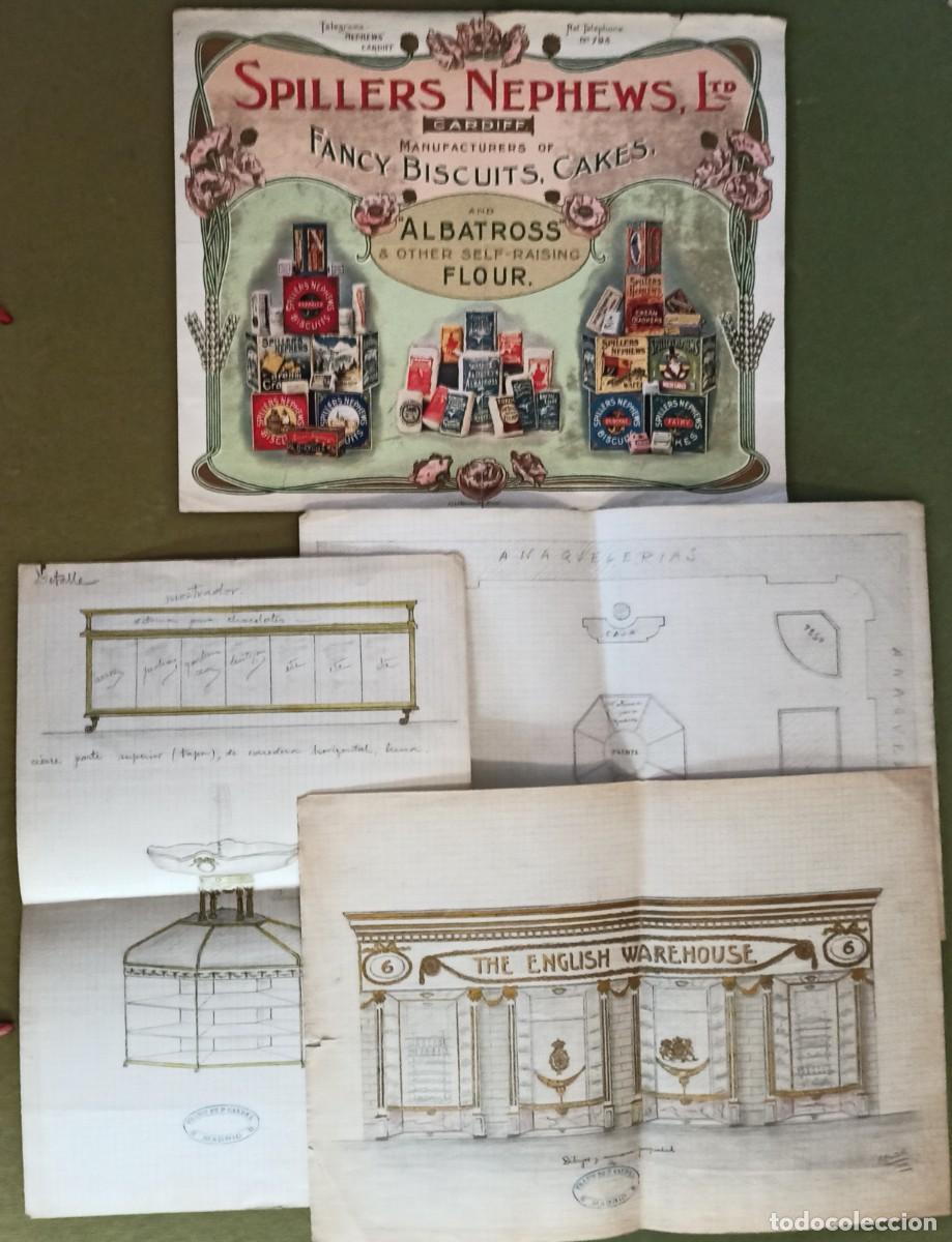 Cataloghi pubblicitari: PUBLICIDAD CONFITER&Iacute;A SPILLERS NEPHEWS Y PROYECTO DE TIENDA DE ULTRAMARINOS (The English Warehouse)