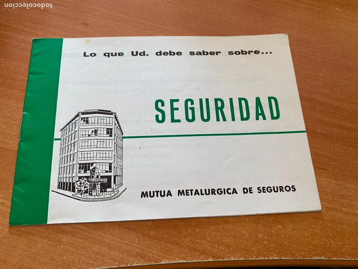 Catalogues publicitaires: MUTUA METALURGICA DE SEGUROS. SEGURIDAD. LIBRITO (COIB241)