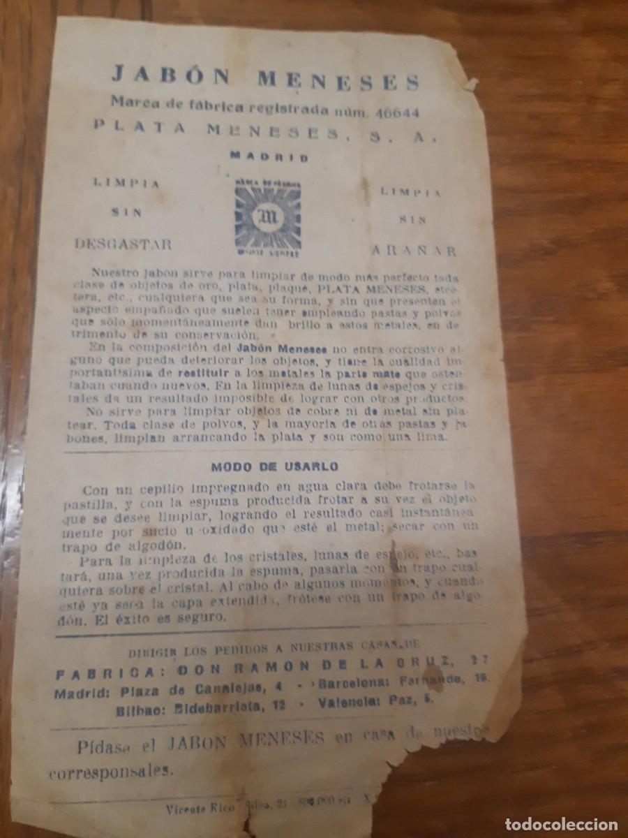 Werbekataloge: Jabon Meneses / Plata Meneses S.A.