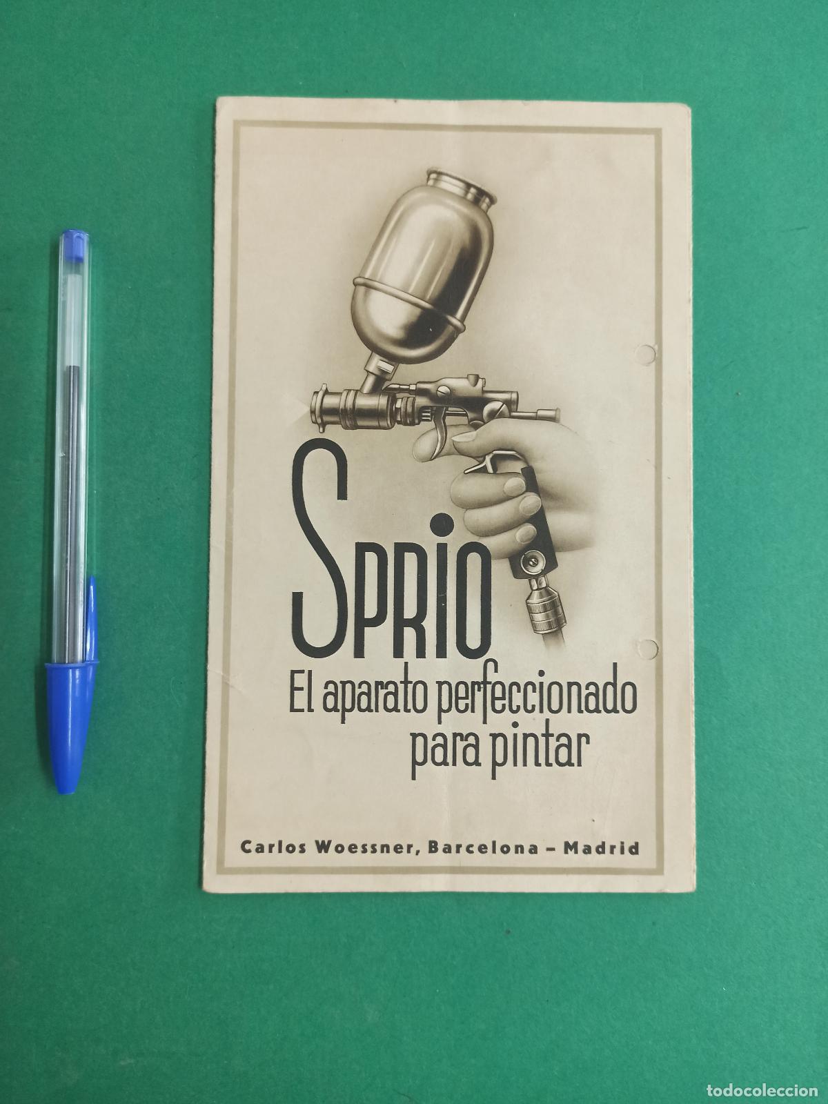 Catalogues publicitaires: Antiguo catalogo Sprio. Aerografos, Compresores..Todo para pintar.
