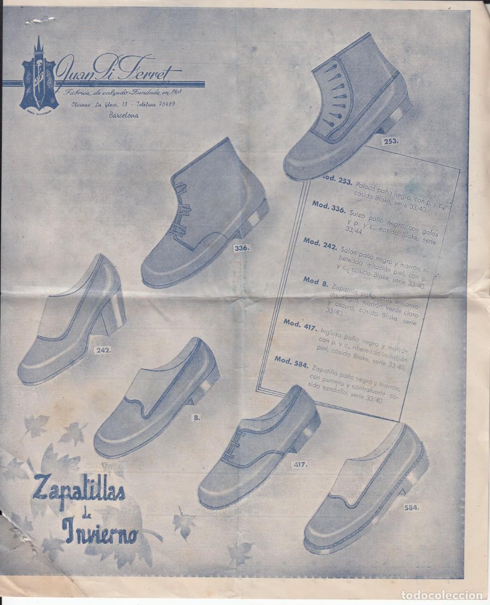 Cataloghi pubblicitari: PUBLICIDAD DE F&Aacute;BRICA DE CALZADOS JUAN PI FERRET EN BARCELONA - A&Ntilde;OS 40