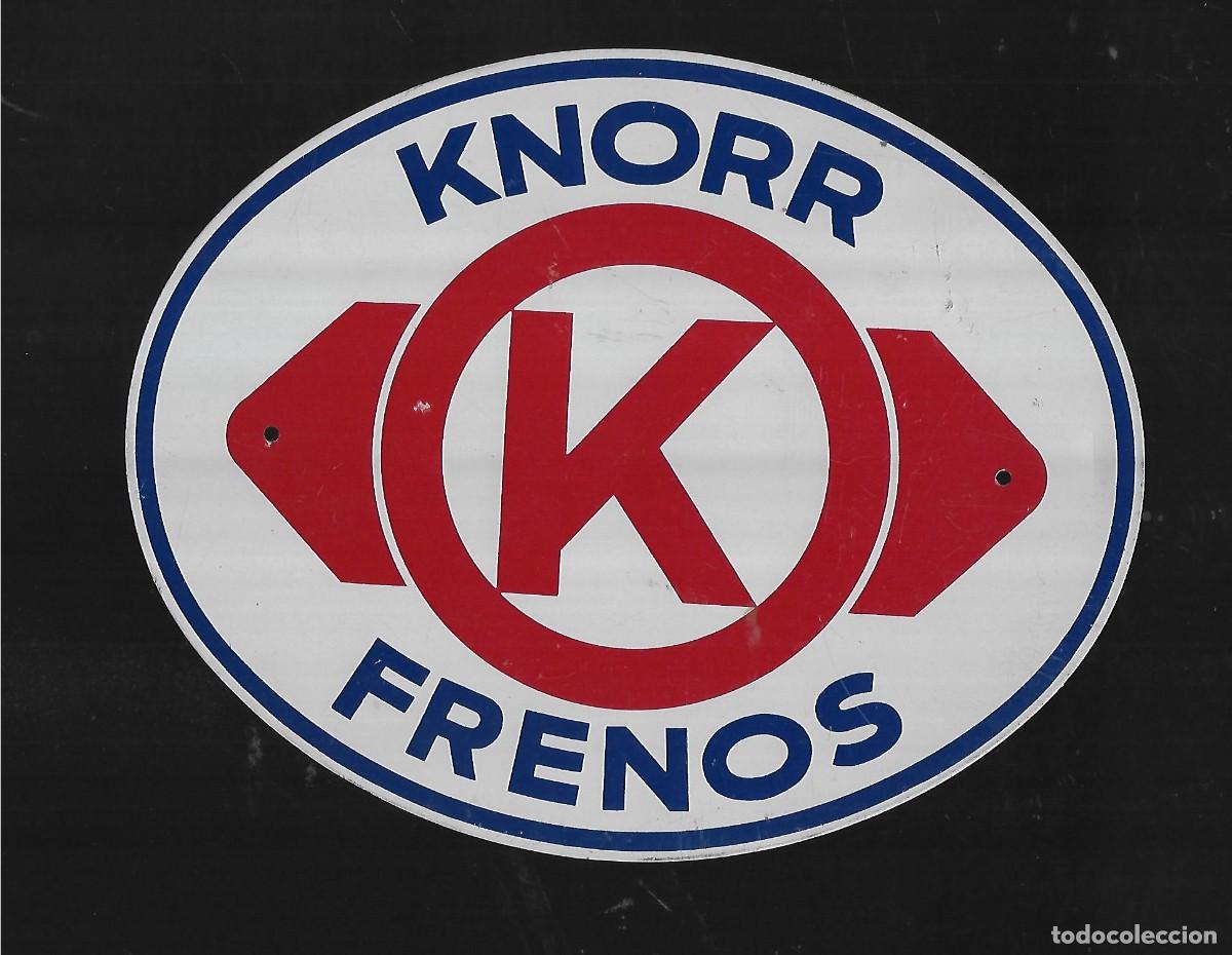 Cataloghi pubblicitari: M3- CHAPA METALICA DE PUBLICIDAD - FRENOS KNORR ORIGINAL - TIENE 2 AGUJEROS PARA COLGAR