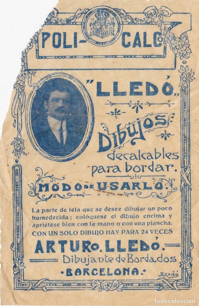Cat&aacute;logos publicit&aacute;rios: Arturo LLed&oacute; - Dibujante de Bordados - Poli&middot;Calco - Dibujos decalcables para bordar - 160x105mm