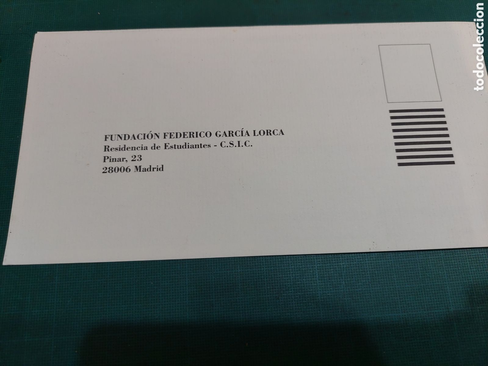 Cat&aacute;logos publicitarios: IMPRESO ABONO FUNDACI&Oacute;N FEDERICO GARC&Iacute;A LORCA RESIDENCIA ESTUDIANTES MADRID