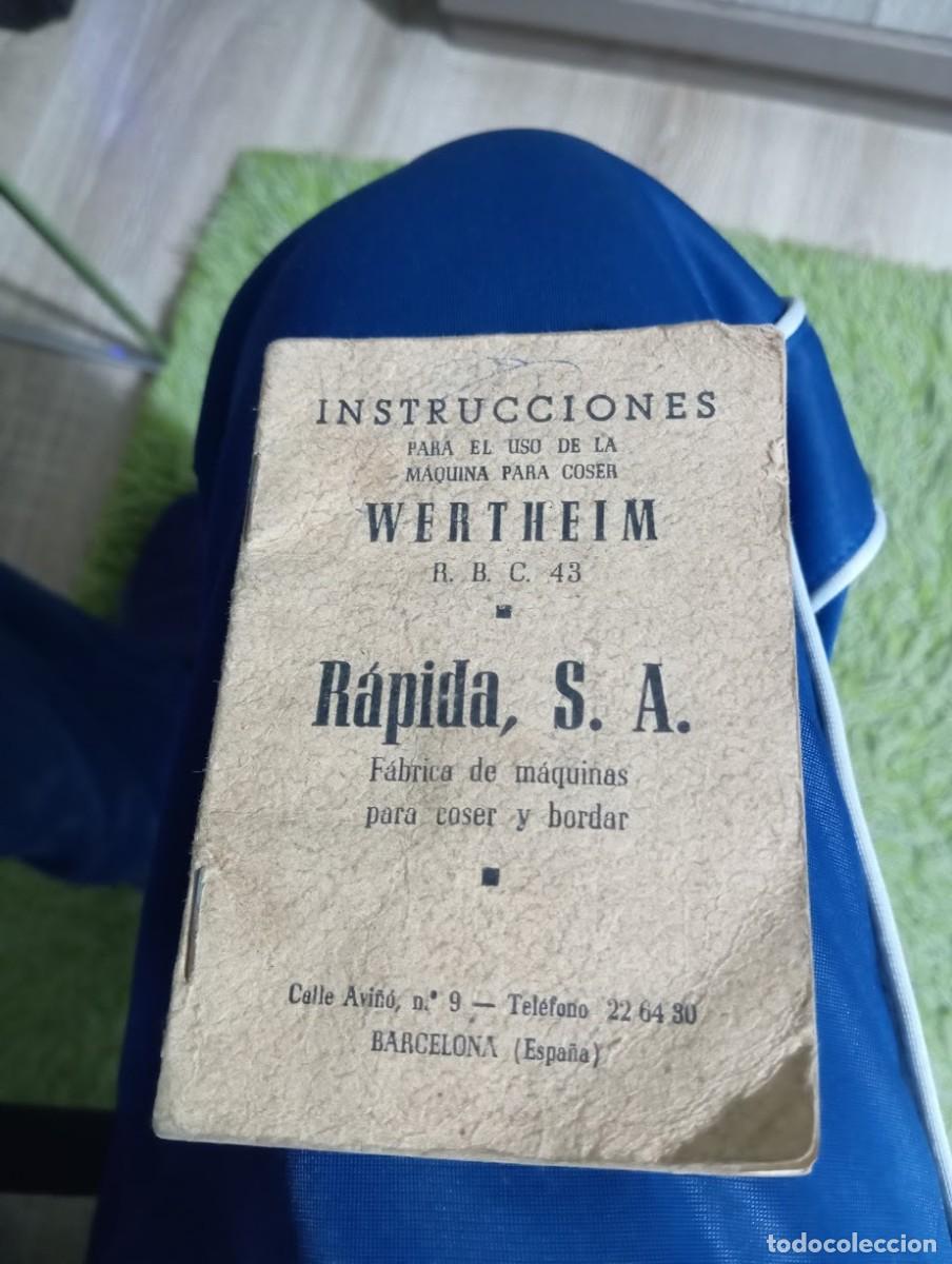 Cat&aacute;logos publicit&aacute;rios: INTRUCCIONES MAQUINA DE COSER WERTHIM / BARCELONA
