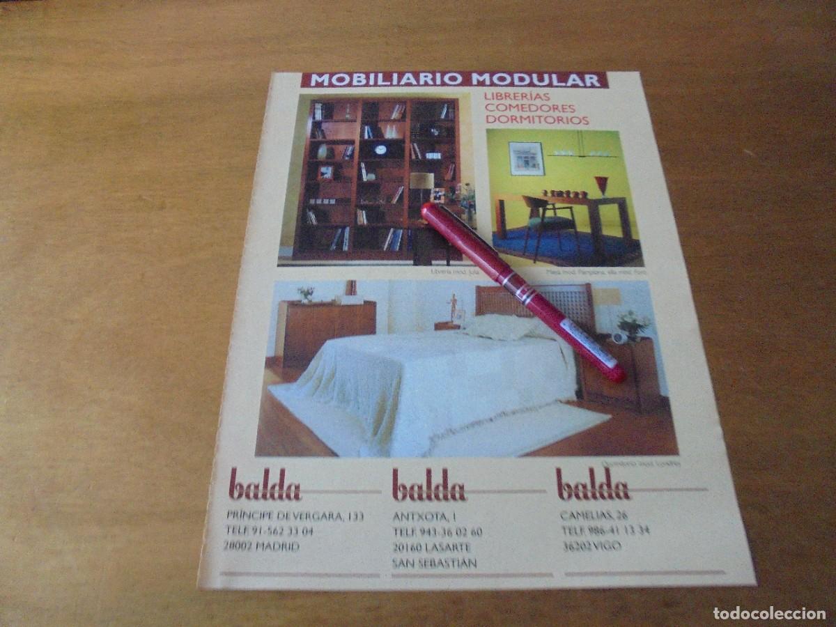 Cat&aacute;logos publicit&aacute;rios: PUBLICIDAD 1998: BALDA, MOBILIARIO MODULAR