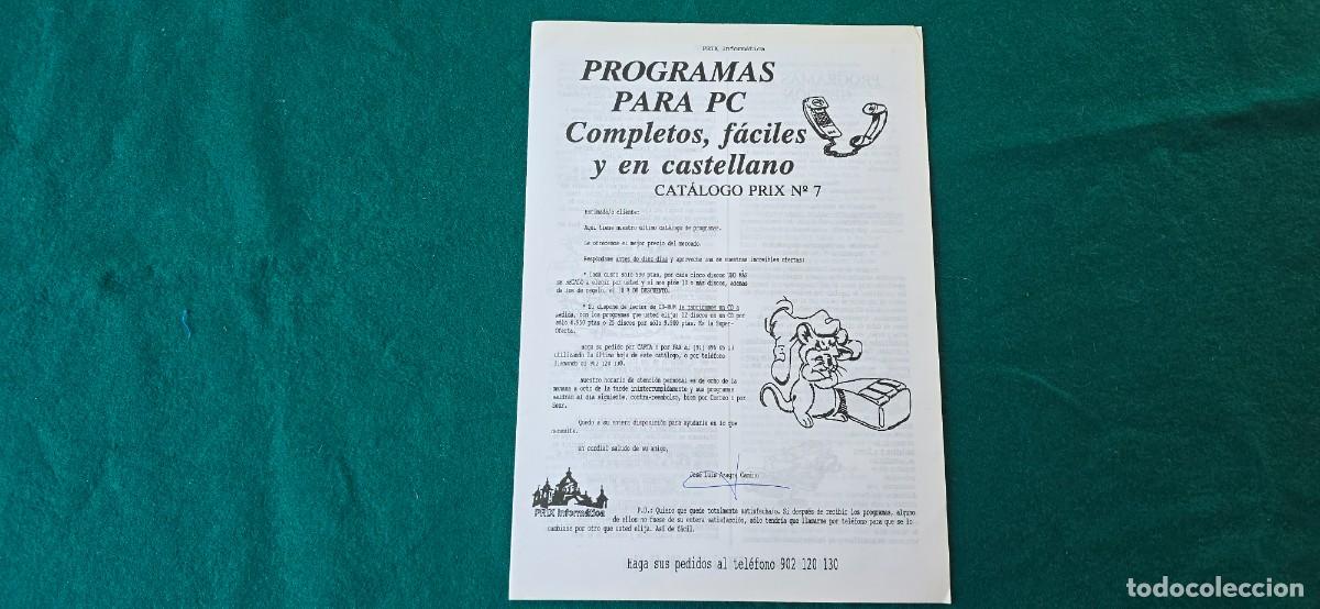 Cat&aacute;logos publicit&aacute;rios: FOLLETO PRIX INFORMATICA (1990s) 15 PAGINAS