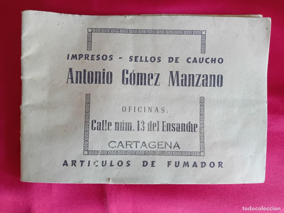 Werbekataloge: Impresos sellos de caucho Antonio G&oacute;mez Manzano ,Cartagena : art&iacute;culos de fumador 1952