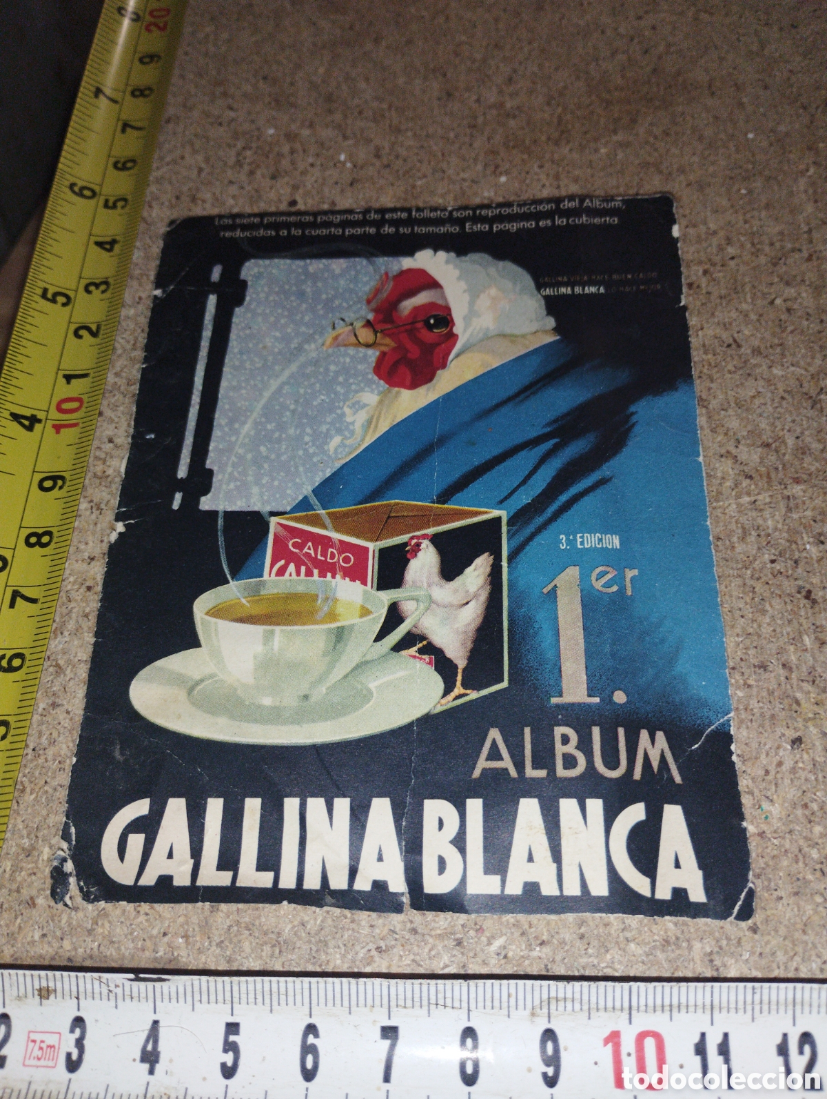 Werbekataloge: Portada del primer album de gallina blanca, algo deteriorado