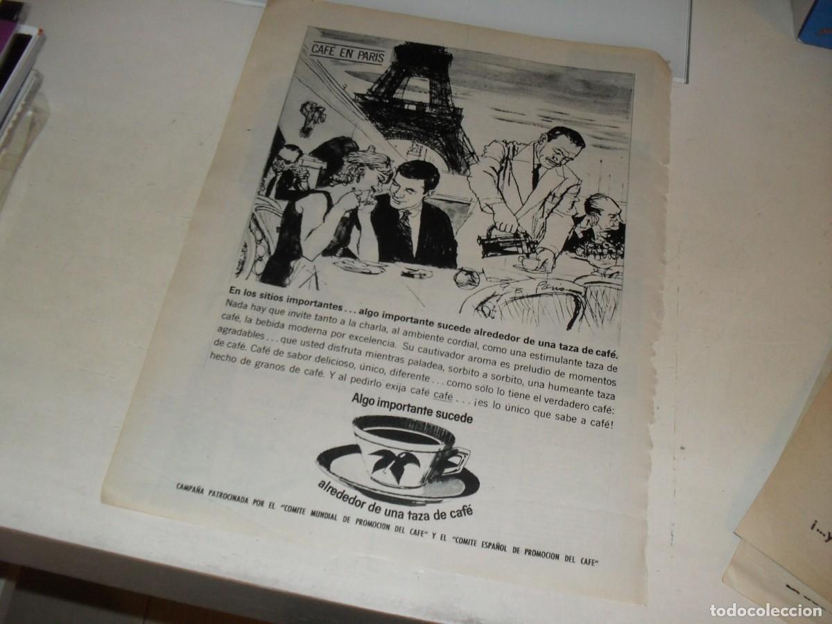 Werbekataloge: LAMINA PUBLICITARIA,CASI FORMATO PERIODICO,CAFE EN PARIS.A&Ntilde;OS 60