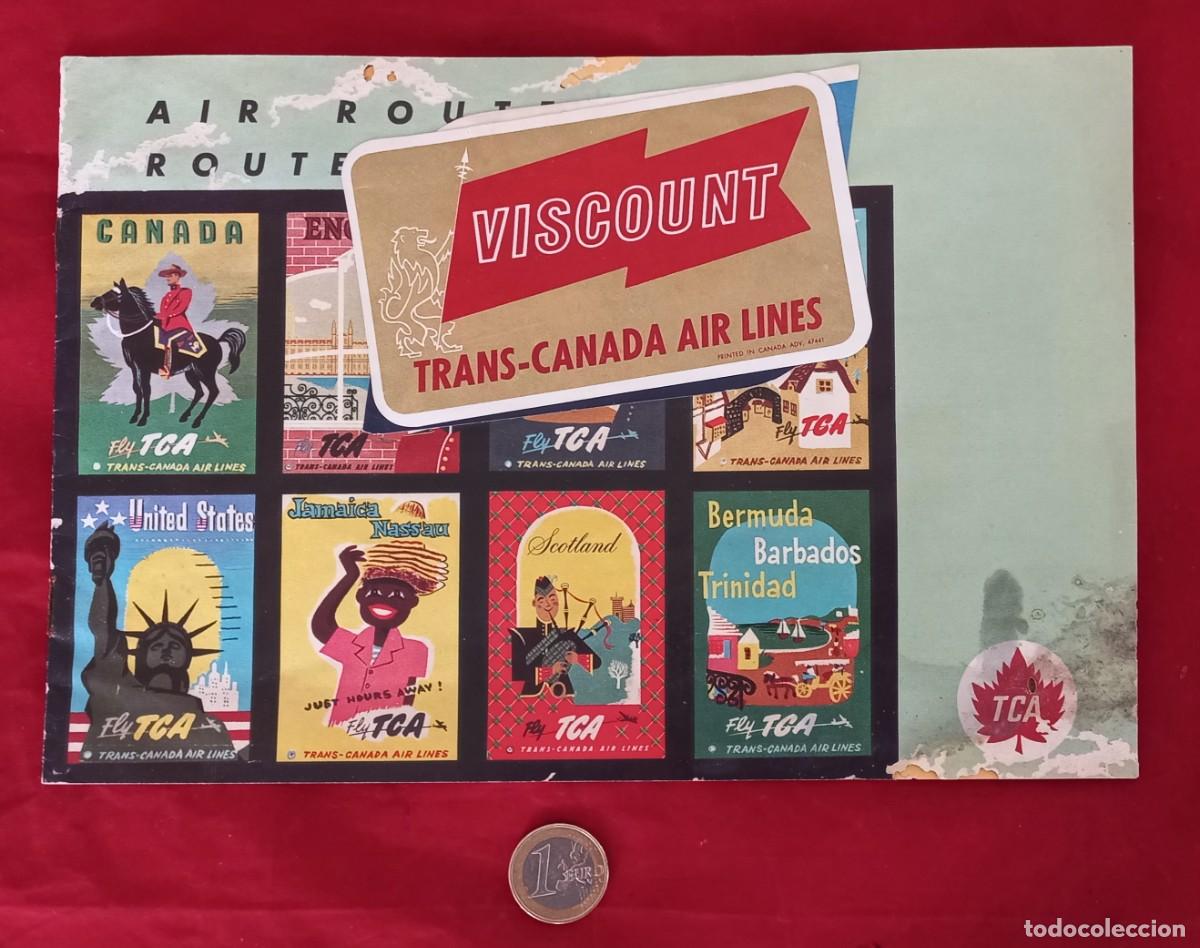 Advertising Catalogs: ANTIGUO LIBRETO , RUTAS AEREAS COMPA&Ntilde;IA DE VUELO , TCA TRANS CANADA AIR LINES