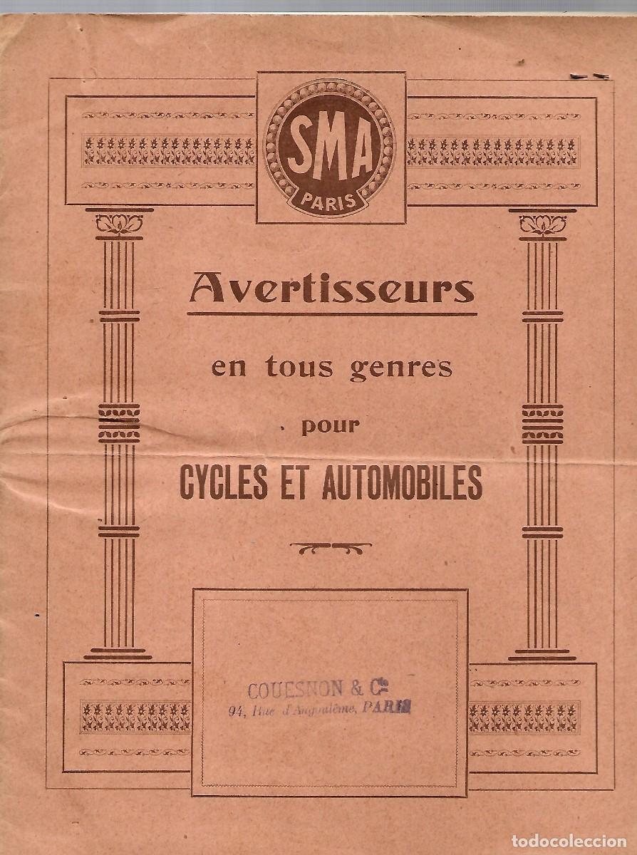Advertising Catalogs: M31- CAT&Aacute;LOGO DE BOCINAS AUTOM&Oacute;VILES. MANUFACTURE FRANCAISE AVERTISSEURS DE 1.921
