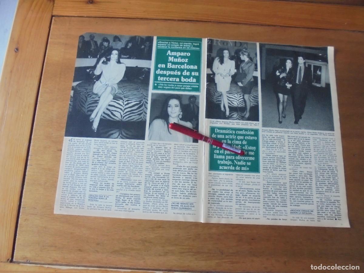 Werbekataloge: CLIPPING 1991: AMPARO MU&Ntilde;OZ. CARMEN LLERA. M&Oacute;NICA LUZARDO REINA CARNAVAL DE MASPALOMAS. LAS PALMAS.