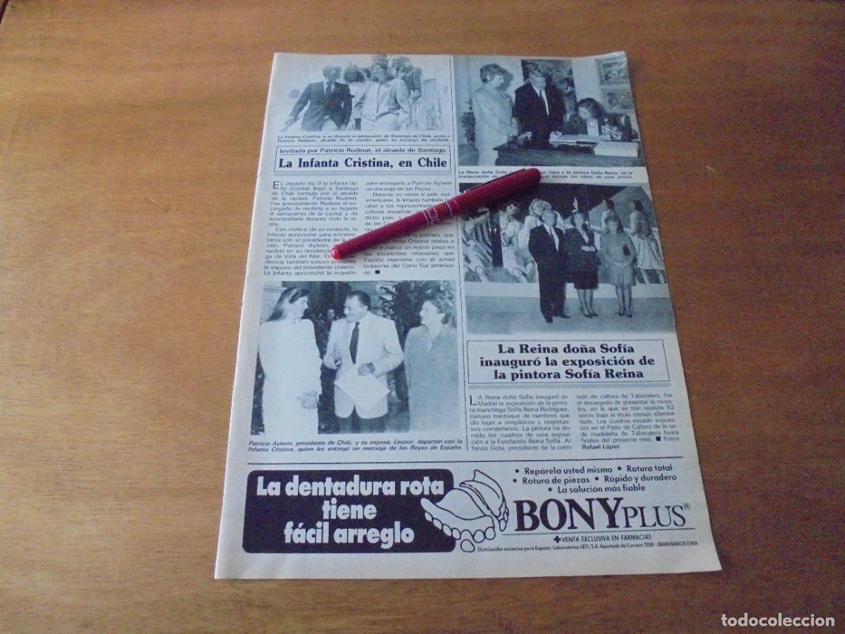 Werbekataloge: CLIPPING 1991: INFANTA CRISTINA EN CHILE. LA REINA D&Ntilde;A. SOF&Iacute;A EN LA EXPOSICI&Oacute;N DE SOF&Iacute;A REINA.