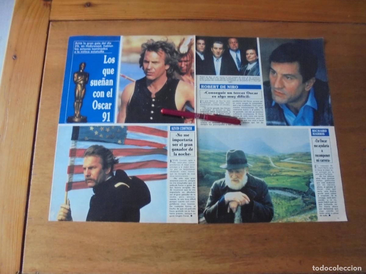 Cat&aacute;logos publicitarios: CLIPPING 1991: KEVIN COSTNER. ROBERT DE NIRO. AL PACINO. JEREMY IRONS. RICHARD HARRIS.