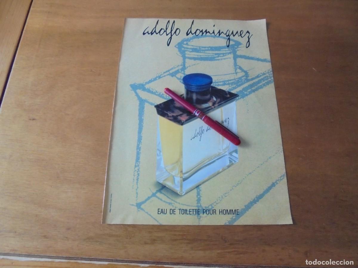 Werbekataloge: PUBLICIDAD 1991: ADOLFO DOM&Iacute;NGUEZ EAU DE TOILETTE POUR HOMME