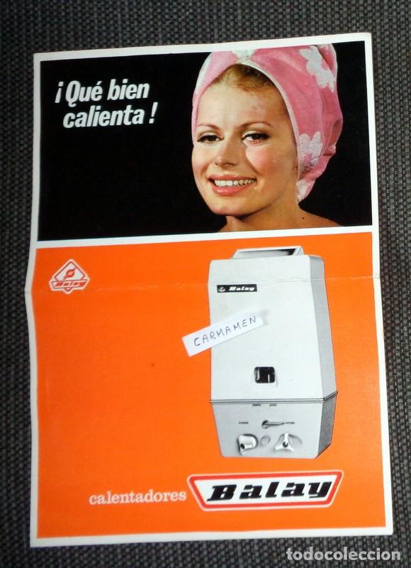 Catalogues publicitaires: HOJA CAT&Aacute;LOGO FOLLETO CALENTADORES BALAY ZARAGOZA. ANTIGUO A&Ntilde;O 1967.TERMO EL&Eacute;CTRICO CALDERAS VINTAGE