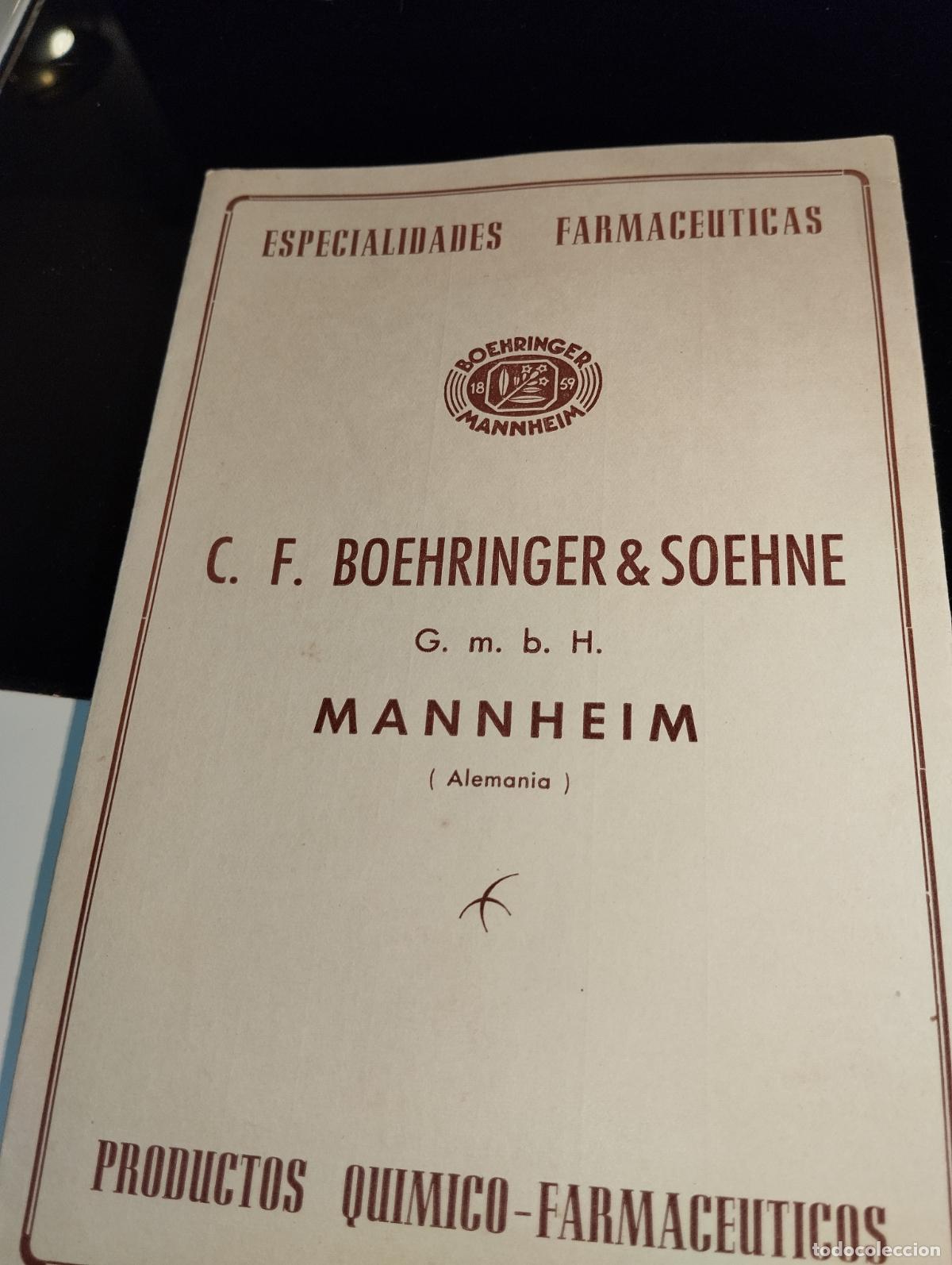 Catalogues publicitaires: CAT&Aacute;LOGO DE FARMACIA LISTIN DE PRECIOS BOEHRINGER // A&Ntilde;OS 50