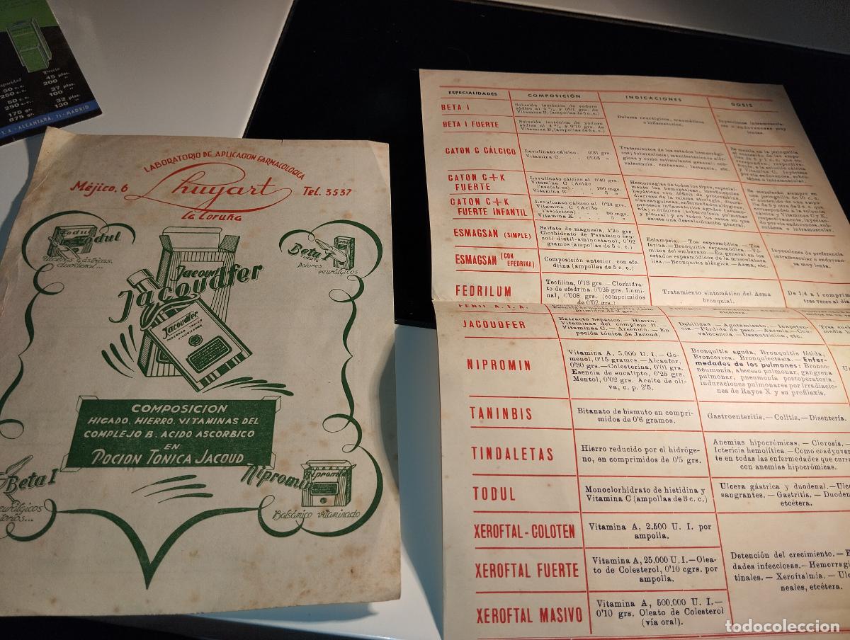 Werbekataloge: CAT&Aacute;LOGO DE FARMACIA LISTIN DE PRECIOS LUYART LA CORU&Ntilde;A // A&Ntilde;OS 50