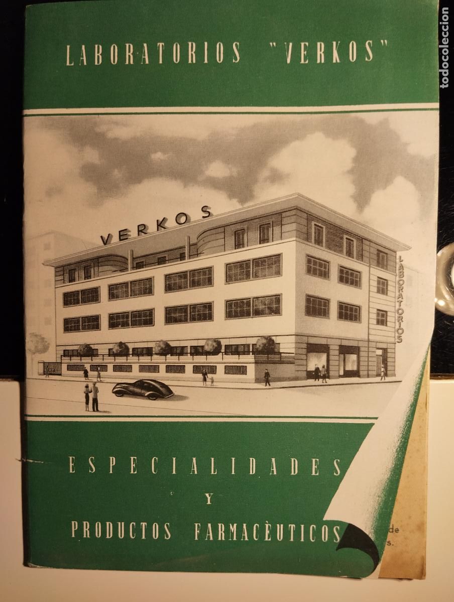 Werbekataloge: CAT&Aacute;LOGO DE FARMACIA LISTIN DE PRECIOS LAB. VERKOS CON PUBLICIDAD // A&Ntilde;OS 50