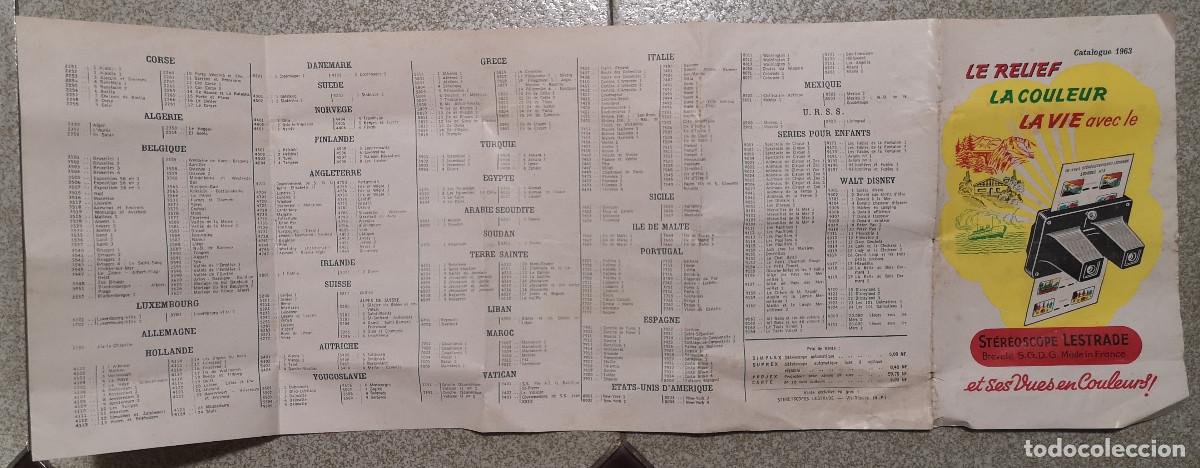 Cat&aacute;logos publicitarios: CATALOGO 1963 - ESTEREOSCOPIO LESTRADE ( en Franc&eacute;s ) - Foto 3