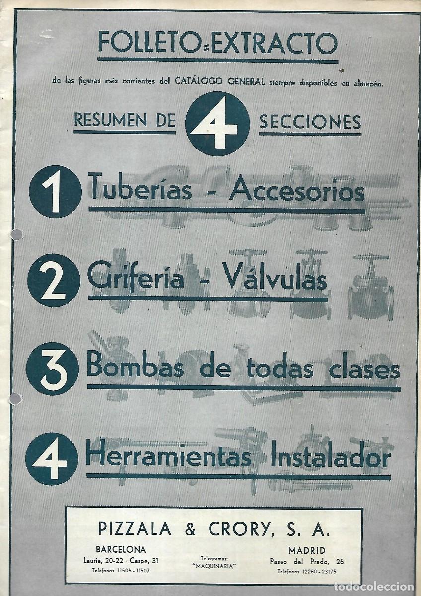 Catalogues publicitaires: M37- CATALOGO DE 24 Pags. PIZZALA & CRORY S.A DE MAYO DE 1935. TUBOS ,GRIFOS ,V&Aacute;LVULAS,