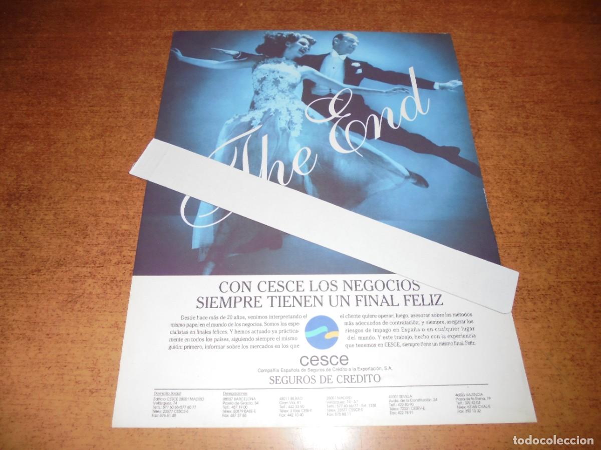 Catalogues publicitaires: PUBLICIDAD DE 1992: CESCE, SEGUROS DE CR&Eacute;DITO.