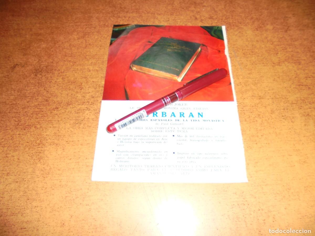 Advertising Catalogs: PUBLICIDAD 1966: EDICIONES JOKER, ZURBAR&Aacute;N Y LOS PINTORES ESPA&Ntilde;OLES DE LA VIDA MON&Aacute;STICA