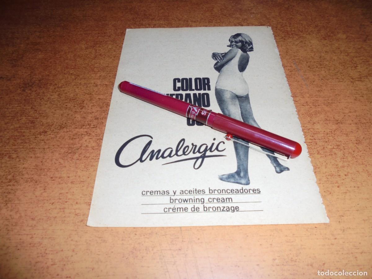 Advertising Catalogs: PUBLICIDAD 1966: ANALERGIC, CREMAS Y ACEITES BRONCEADORES