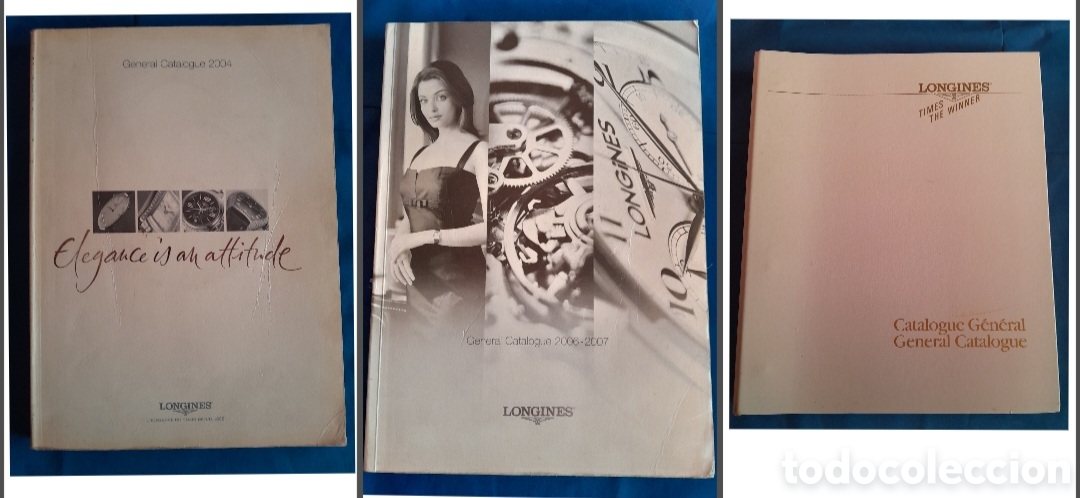 Advertising Catalogs: Tres cat&aacute;logos de relojes Longines